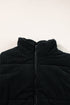 Corduroy Stand-Collar Zip-Front Quilted Puffer Vest